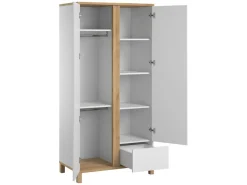Armadio a 2 ante Altitude FR bianco/rovere