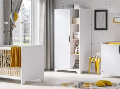 Armadio Leaf bianco/rovere