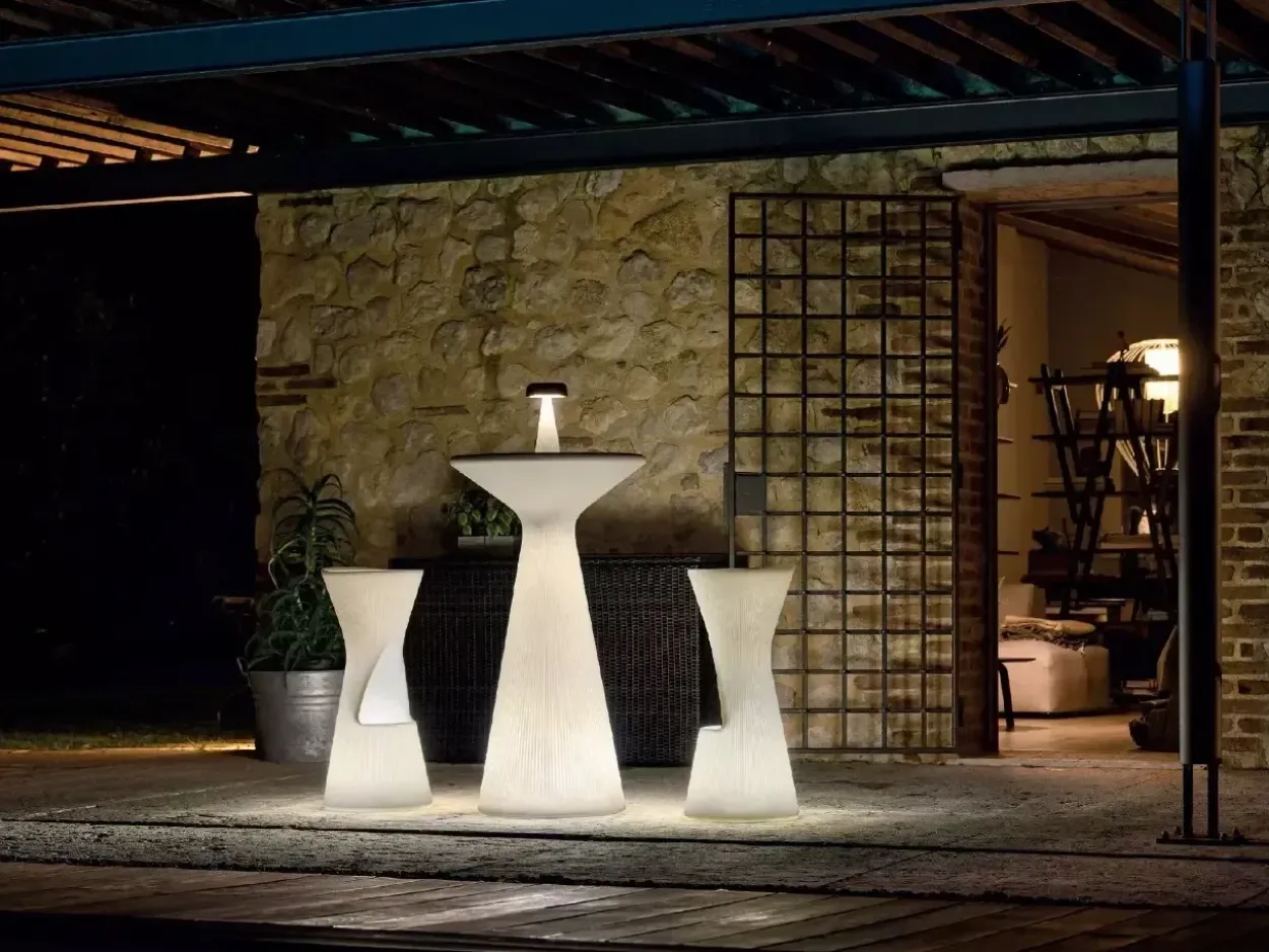 Basamento per Tavolo Fade Light con Kit Luce
