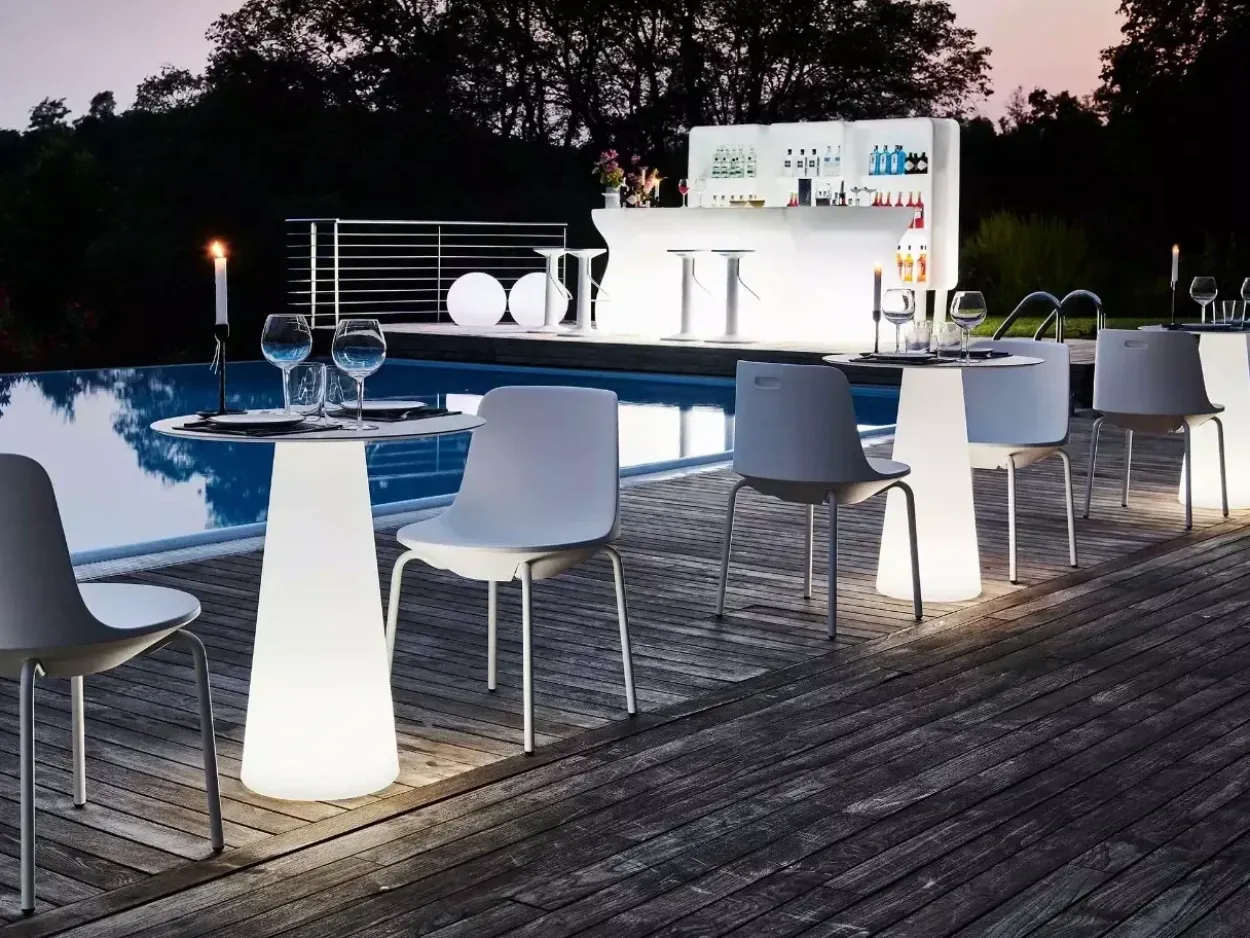 Basamento per Tavolo 75x33 Fura Light con Kit Luce