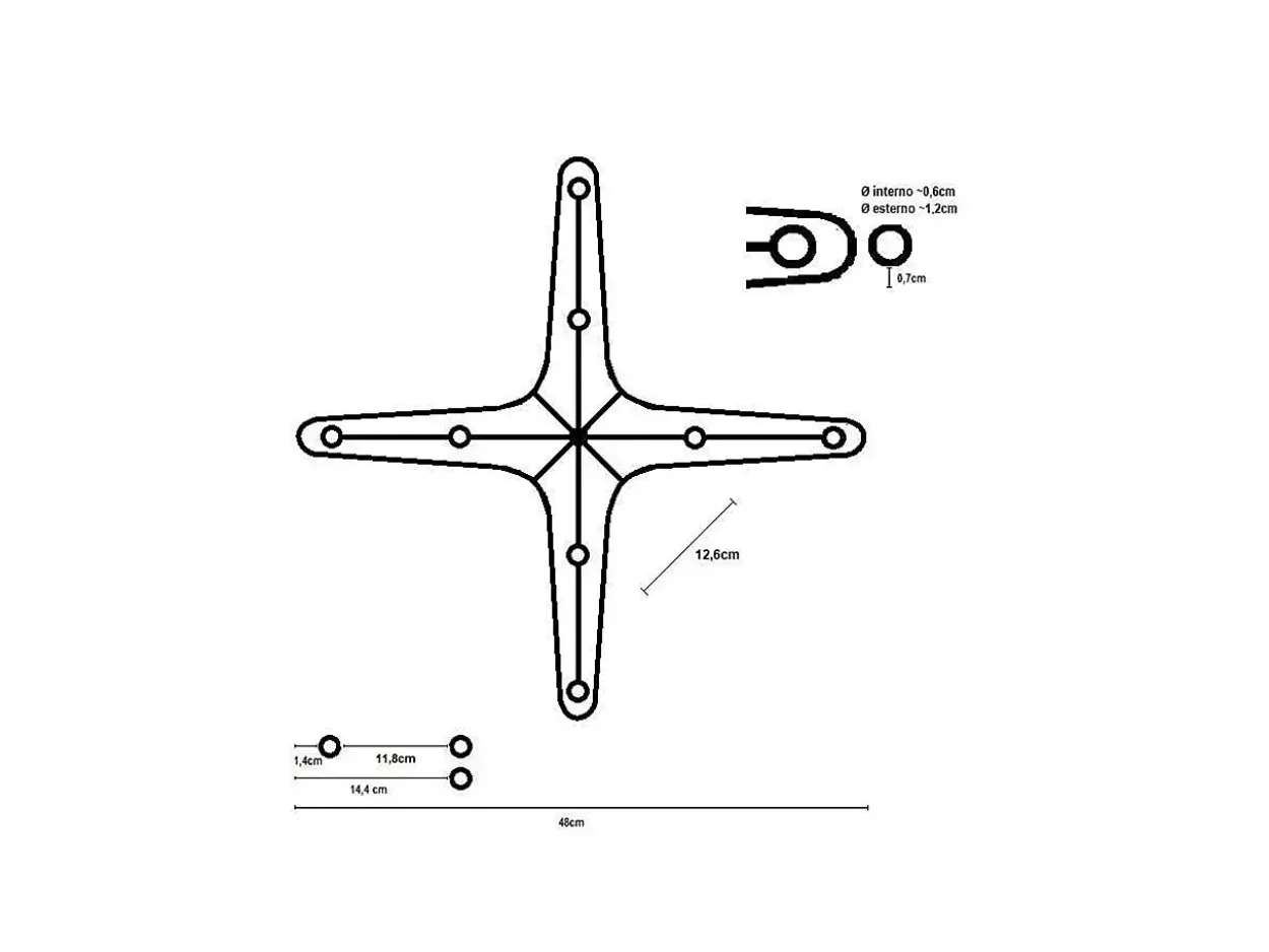Base Tavolo Piave 42x52x72