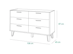 Cassettiera bassa Mira