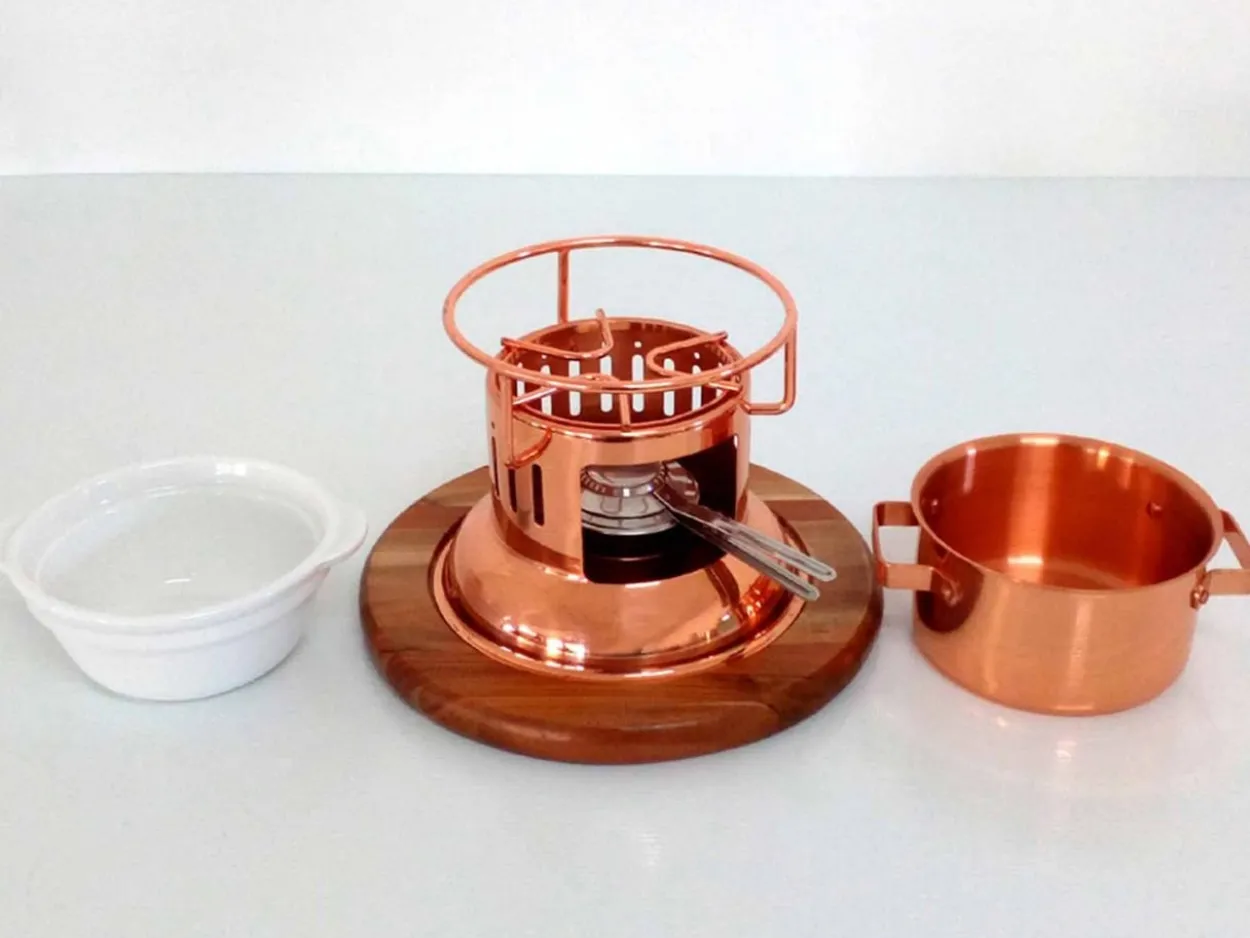 Cioccolatiera con set di forchettine