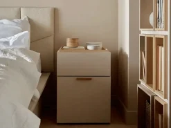 Comodino con maniglia beige sabbia 4You Fresh beige sabbia/quercia