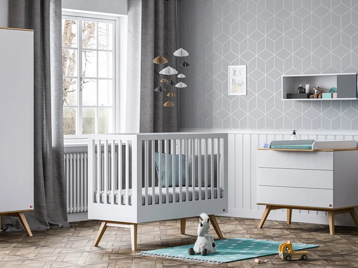 Culla II 70X140 Nature baby bianco/quercia