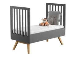 Culla II 70X140 Nature baby grafite/quercia