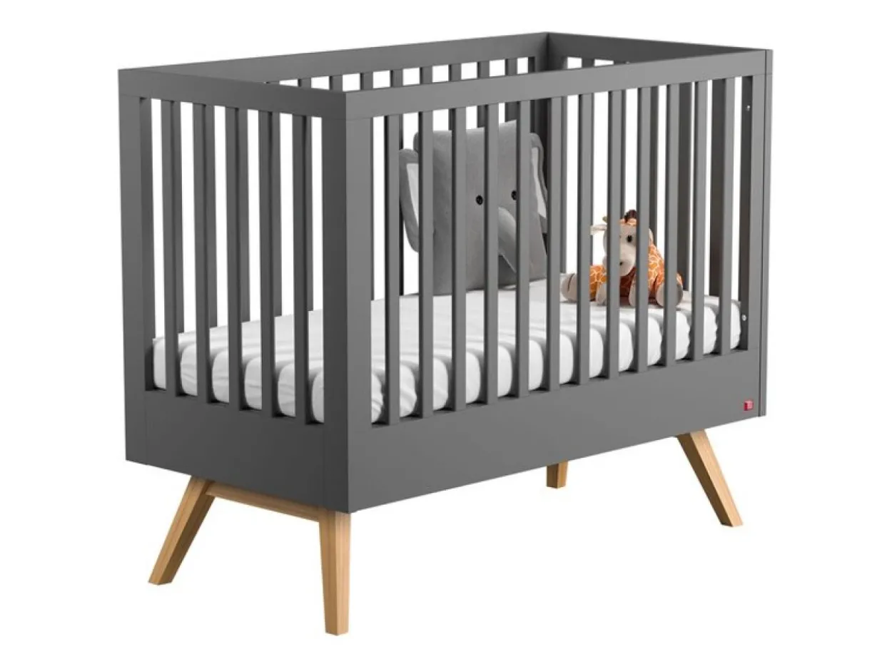 Culla II 70X140 Nature baby grafite/quercia