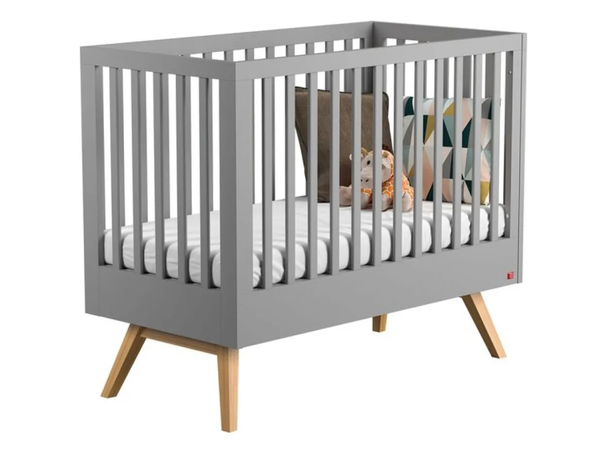 Culla II 140x70 Nautis grigio/quercia