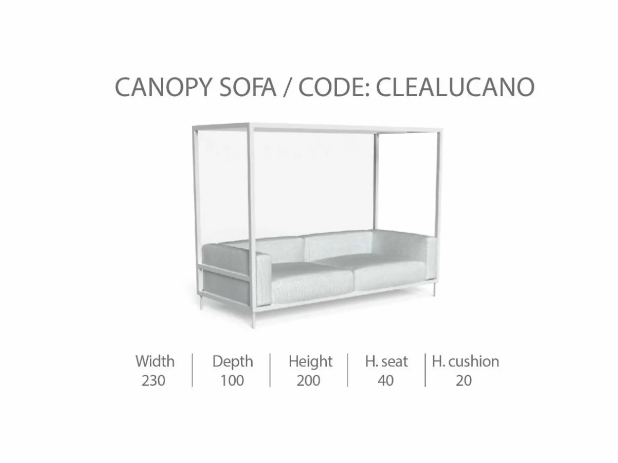 Divano a Baldacchino CleoSoft/Alu
