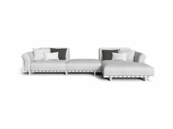 Divano Destro Argo/Alu con Pouf