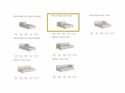 Divano Lounge XL Destro CleoSoft/Wood