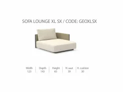 Divano Lounge XL Sinistro George