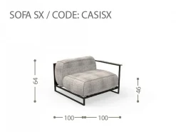 Divano SX Casilda