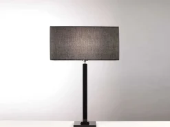 Lampada Elegance base quadra paralume rettangolare h 68