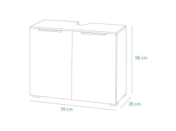 Mobile bagno con 2 ante Max