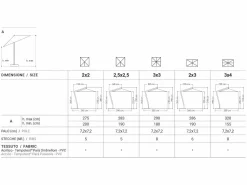 Ombrellone Horizon 3x4