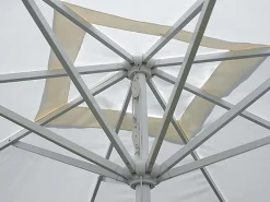 OMBRELLONE QUADRATO 3X3 FUSTO BIANCO