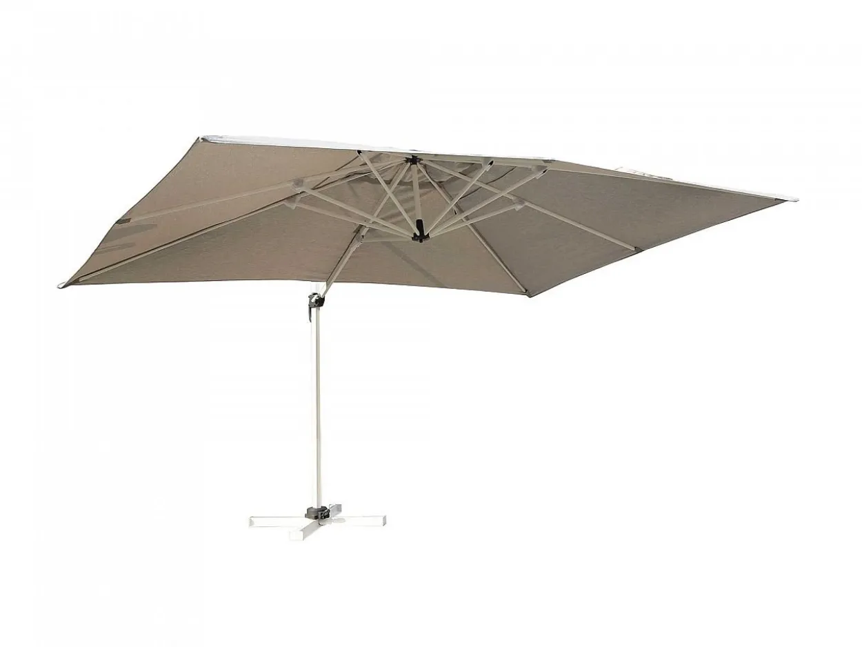 Ombrellone Rettangolare 3x4 fusto bianco con maniglione