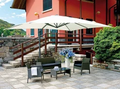 OMBRELLONE RETTANGOLARE 3X4 FUSTO ANTRACITE