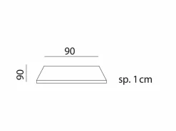 Piano Laminato 90x90