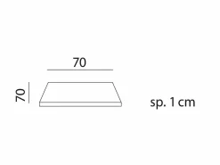 Piano Laminato 70x70