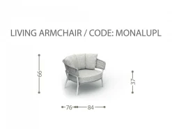 Poltrona Living Moon/Alu