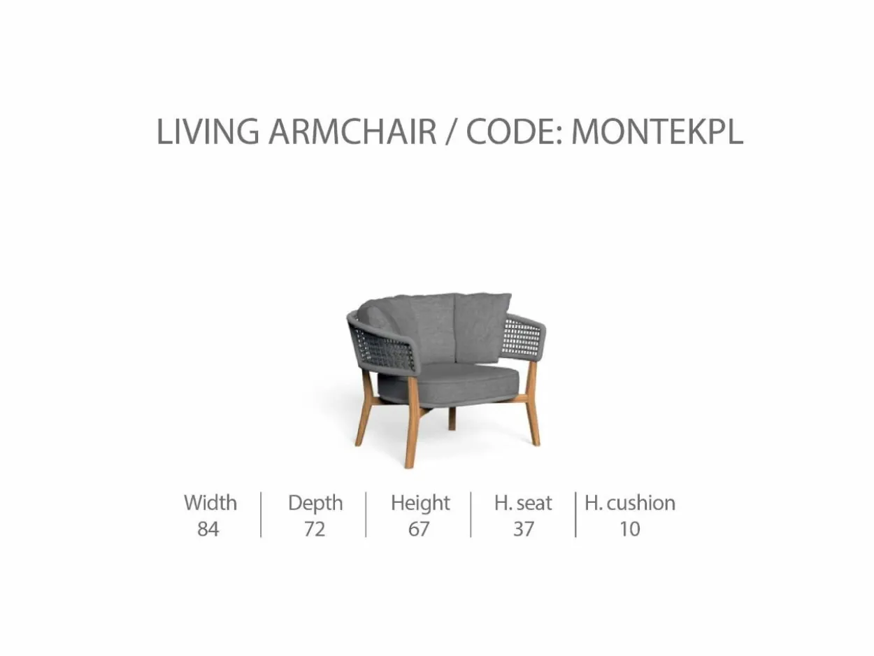 Poltrona Living Moon/Teak