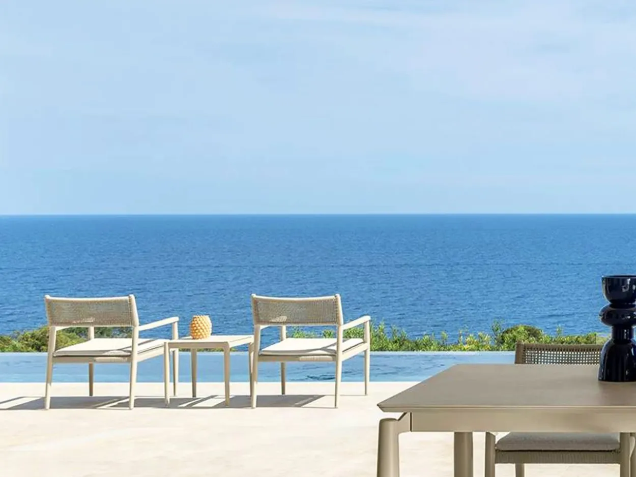 Poltrona Lounge Dolcevita Alluminio