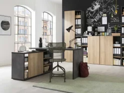Scrivania moderna con cassettiera Carissa