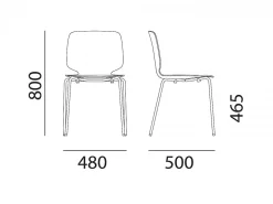 Sedia Babila 2730 per interni