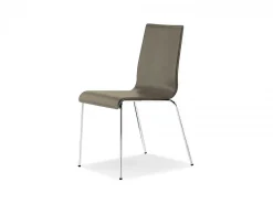 Sedia Kuadra 1281 cuoio rigenerato