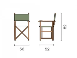 Sedia Regista Capri