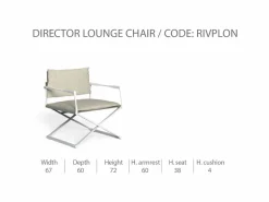 Sedia Regista Lounge Riviera