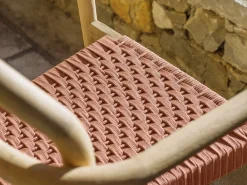 Sedia Sherman legno e corda