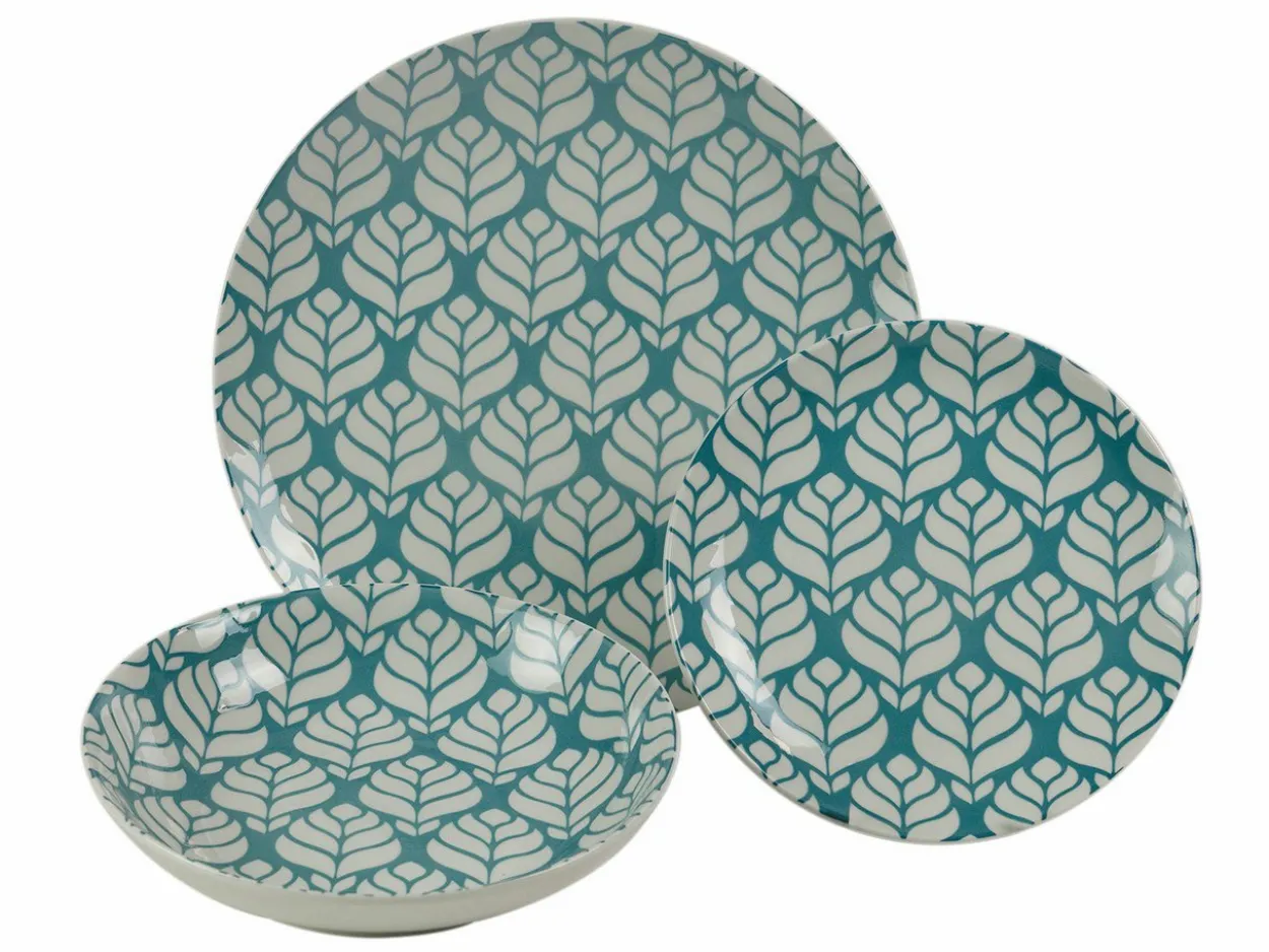 Servizio tavola Bali Leaf 18 pezzi in porcellana