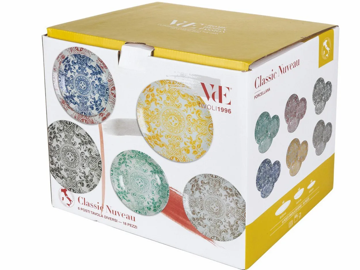 Servizio tavola Classic Nouveau 18 pezzi in porcellana