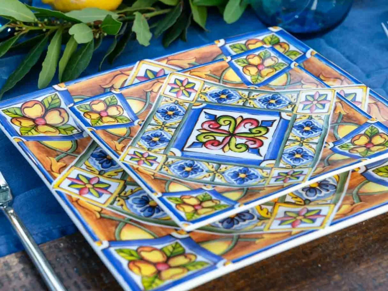 Servizio tavola Costiera 18 pezzi in procellana e gres