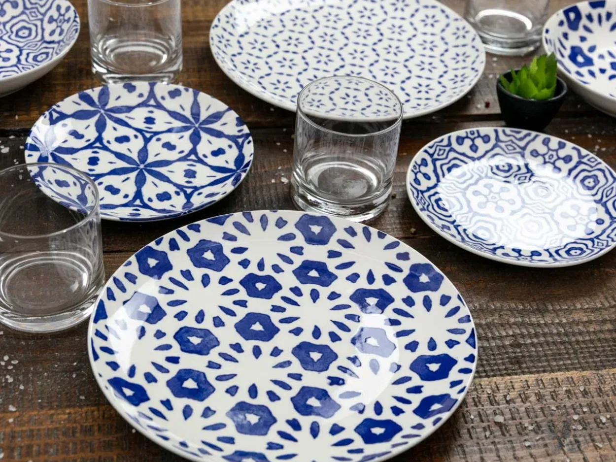 Servizio tavola Dark bodrum 18 pezzi in porcellana