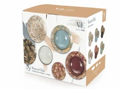 Servizio tavola Forest Chic 18 pezzi in porcellana e gres