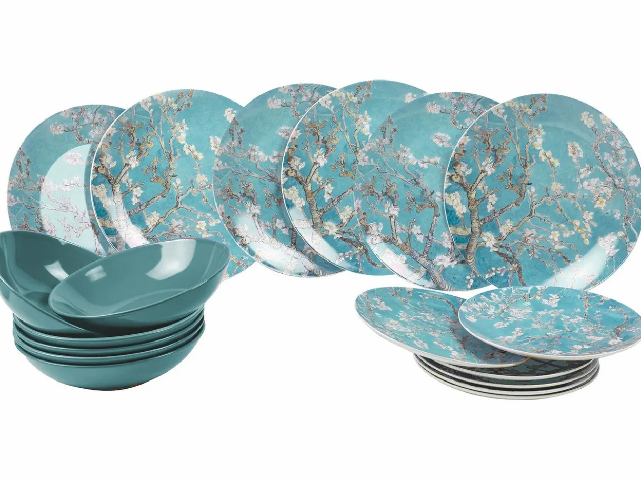 Servizio tavola Japanese Dream 18 pezzi in gres e New Bone China