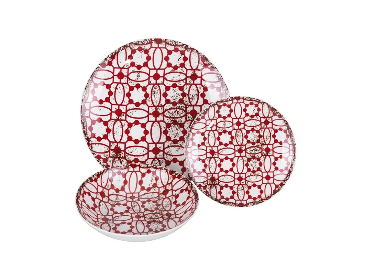 Servizio tavola 18 pezzi Kasbah Porpora