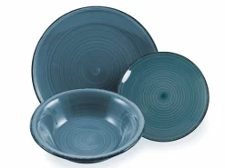 Servizio tavola Shades of Ocean 18 pezzi in gres