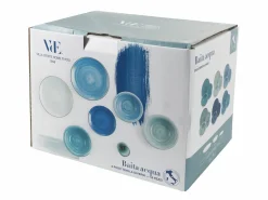 Servizio tavola Shades of Ocean 18 pezzi in gres