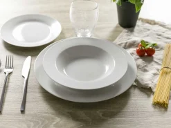 Servizio tavola Simple White 18 pezzi in porcellana