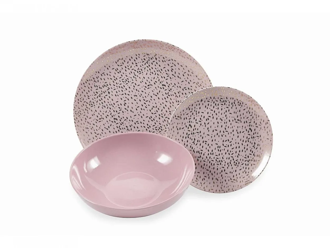 Servizio tavola Sparkle 18 pezzi in gres porcellanato