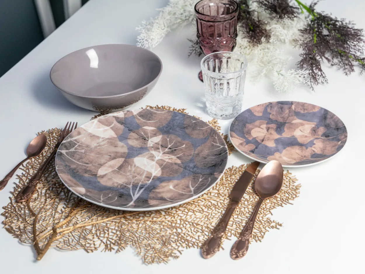 Servizio tavola Velvet Dream 18 pezzi in porcellana e gres