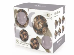 Servizio tavola Velvet Dream 18 pezzi in porcellana e gres