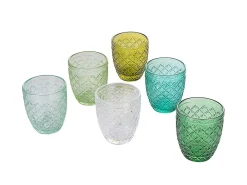 Set 6 bicchieri acqua Castle Greenery