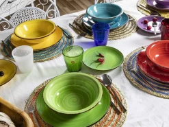 Set bicchieri Cancun 6 pezzi in pasta di vetro soffiato colorato
