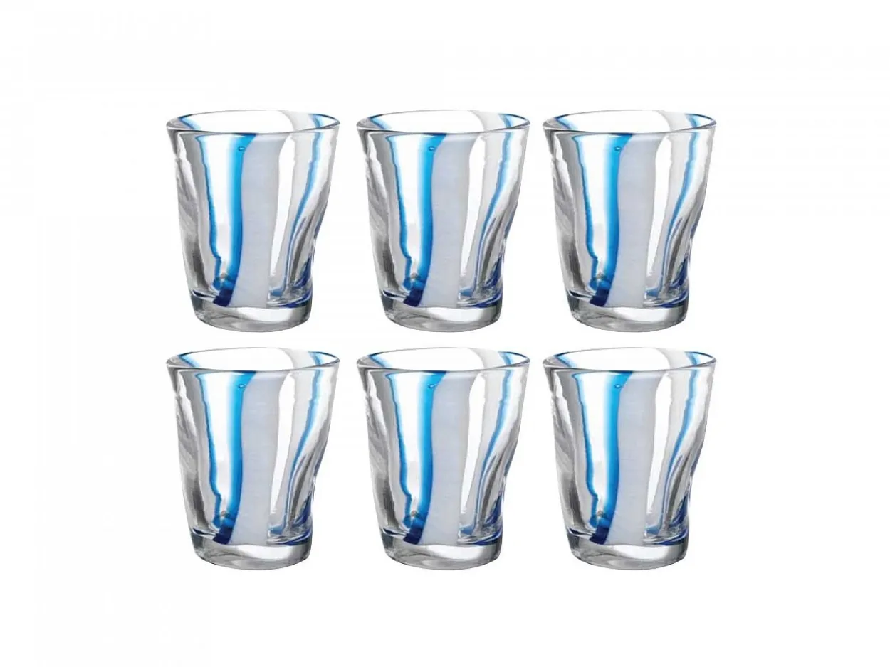 Set bicchieri Eolo Stripes 6 pezzi righe verticali